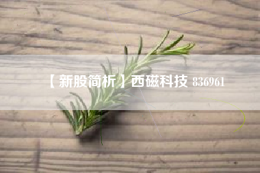 【新股简析】西磁科技 836961